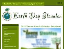Tablet Screenshot of earthdaystaunton.org